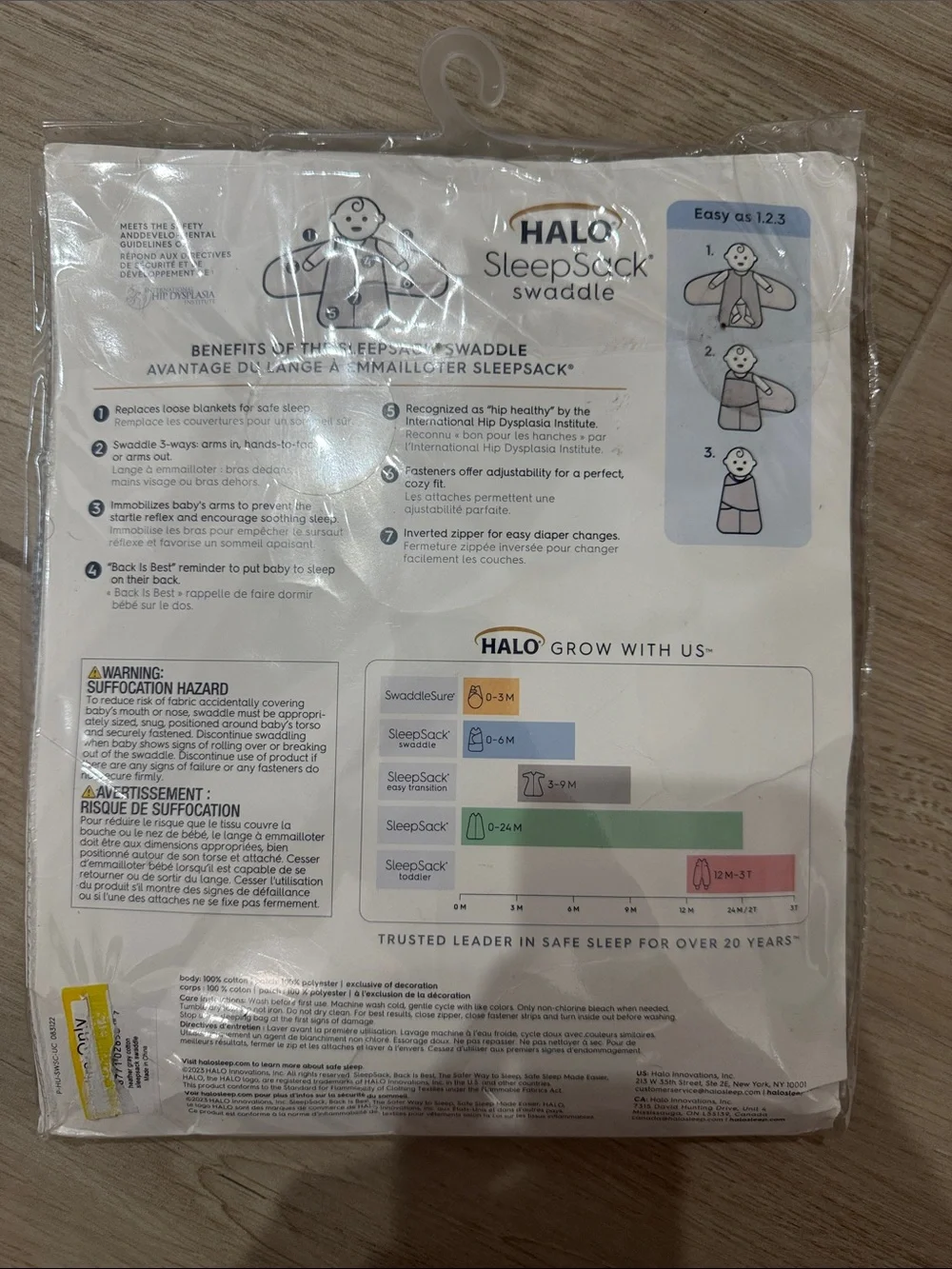 Halo SleepSack Swaddle - Gray